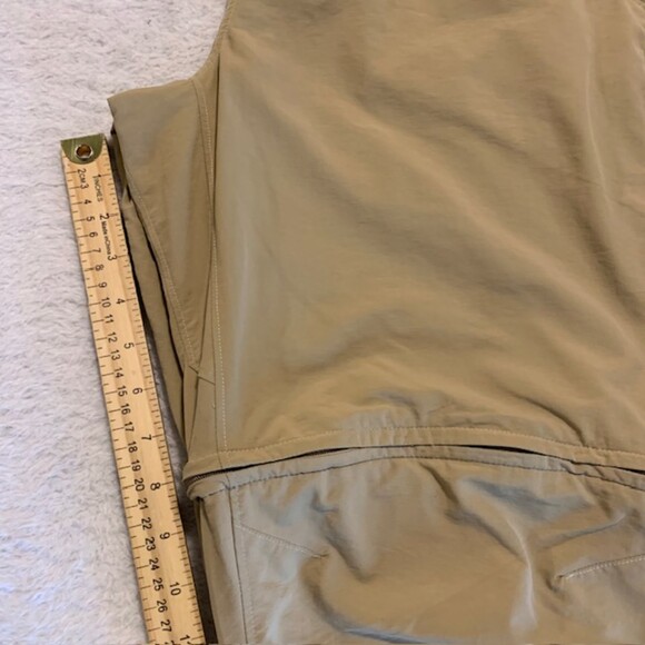 Simms Khaki Convertible Nylon Blend Shorts Pants Fishing Hiking Pants Size 38 - Picture 10 of 11